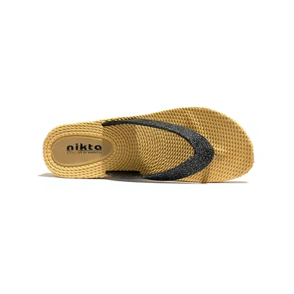 دمپایی لاانگشتی زنانه نیکتا مدل 12A کد RS-BK-132