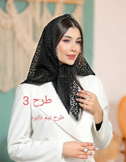 روسری سه گوش گیپور دانتل