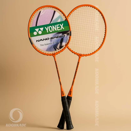 راکت بدمینتون یونکس کاور رنگی جفتی