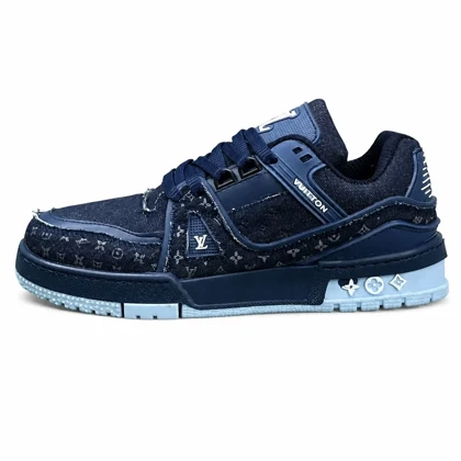 کفش کتانی زنانه مدل ونس لوی ویتون سرمه Vans Louis Vuitton