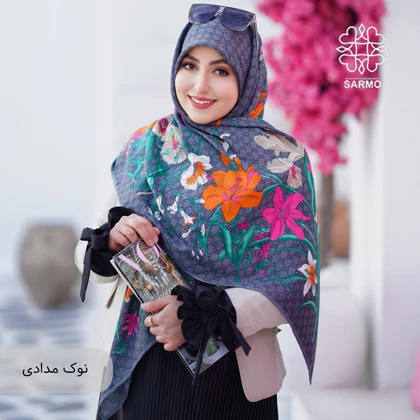 روسری ابریشم توییل گوشی
