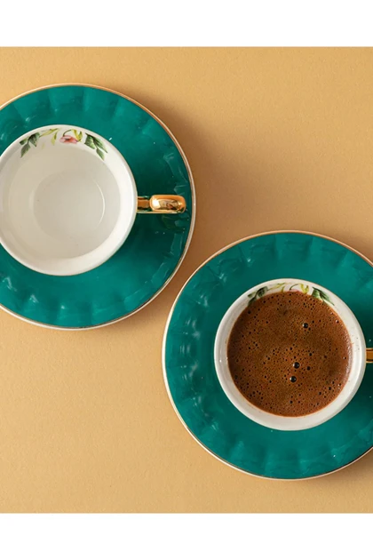 سرویس فنجان قهوه دو نفره English Home مدل Vanilla Bone China