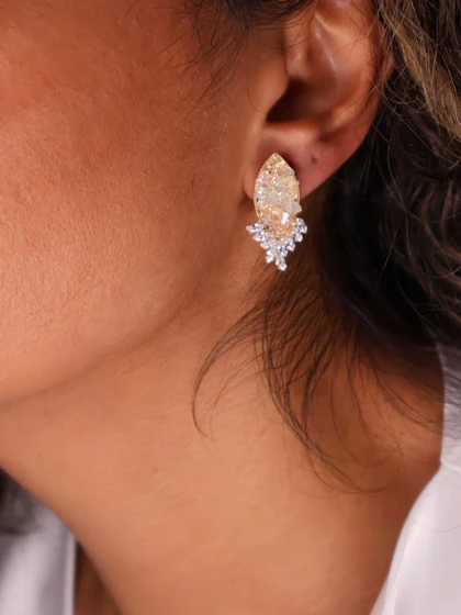 گوشواره زنانه جواهری کد E1112