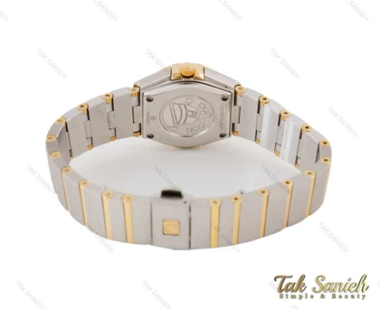 ساعت امگا زنانه کانسلیشن طلایی سیلور خطی Omega-4077-L