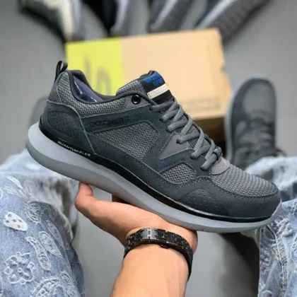 کفش اسکیچرز کوانتوم فلکس خاکستری Skechers Quantum Flex Gray