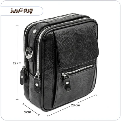 کیف دوشی مردانه چرم مدل WF96