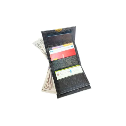کیف پول چرم طبیعی مدل لورن