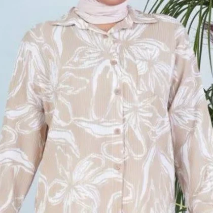 مانتو زنانه کراش کاملس گل‌دار