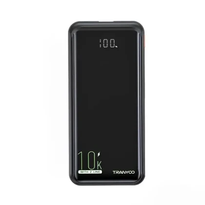 پاوربانک TRANYOO مدل T-K16 ظرفیت 10000 همراه کابل
