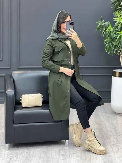 بارانی بلند بغل پاگن