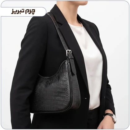 کیف چرم طبیعی زنانه دست دوز مدل Bk137
