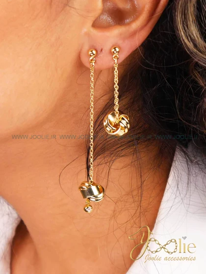 گوشواره زنانه طرح طلا مدل رسا کد E1175