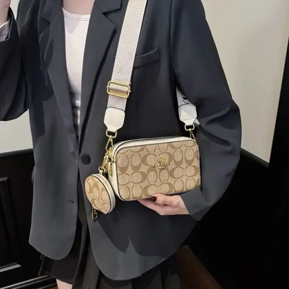 کیف دوشی زنانه وارداتی طرح coach کد665