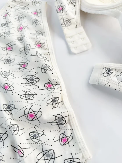 ست شورت و سوتین فنر دار نخ پنبه طرح قلب آنیت Anit