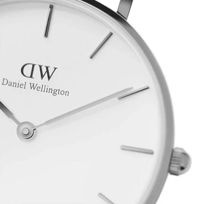 ساعت دنیل ولینگتون زنانه مدل DW-4741-32-L بند چرم مشکی صفحه سفید
