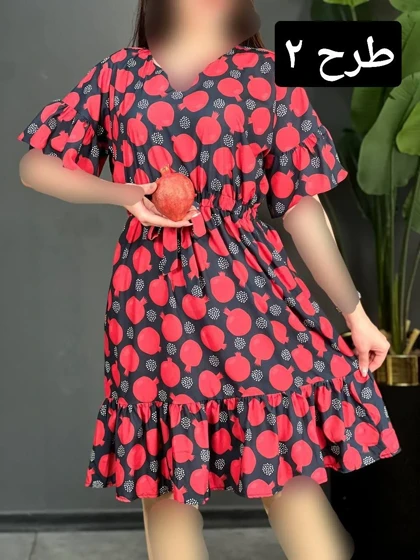 پیراهن فلور ترلان کد 1542
