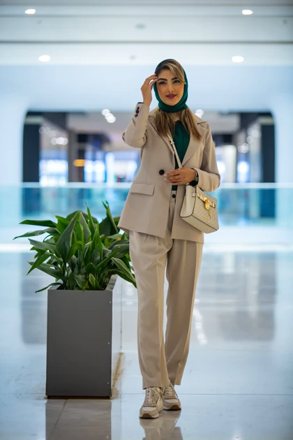 مانتو شلوار دو دکمه بزایاق