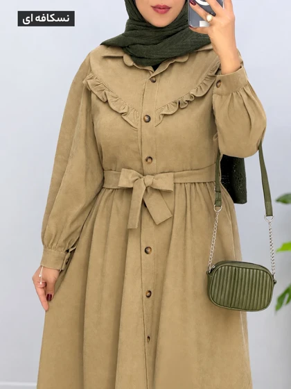 پیراهن عروسکی مخمل حورناز کد 968243
