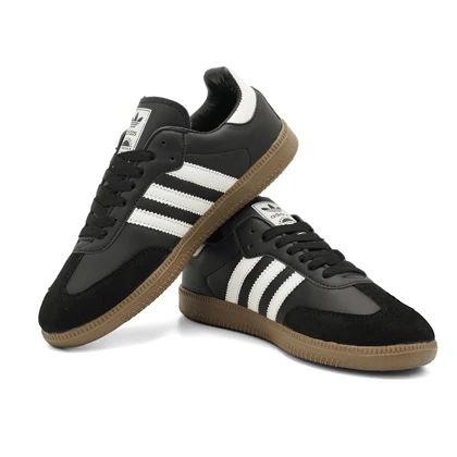 کفش کتانی مردانه مدل samba - 0048_black_White