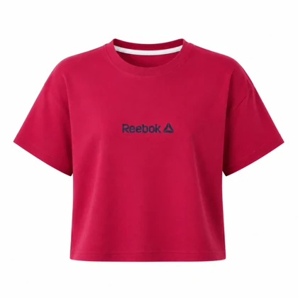 کراپ آستین کوتاه طرح Reebok