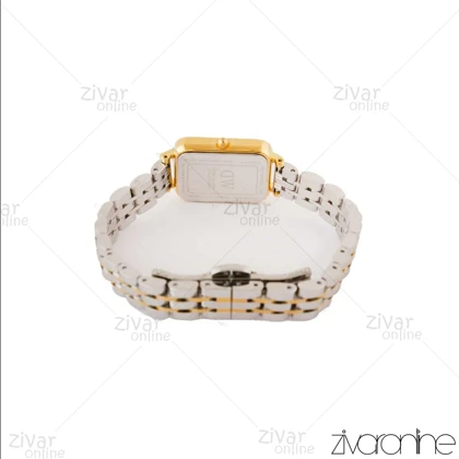 ساعت دنیل ولینگتون زنانه مستطیلی دورنگ طلایی صفحه سفید 104385