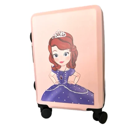 چمدان کودک صوفیا سایز 20 رنگ صورتی کم رنگ