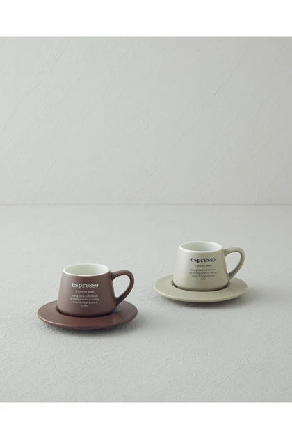 سرویس فنجان قهوه دو نفره English Home مدل Phoebe New - Bone China