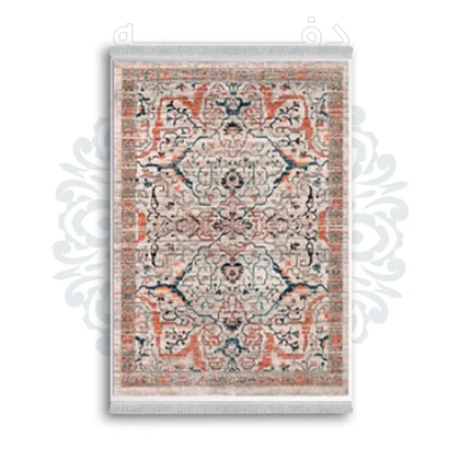 *جدید* فرشینه از جنس پارچه شانل مخمل ترک طرح فانتزی برند دفه کد 1645
