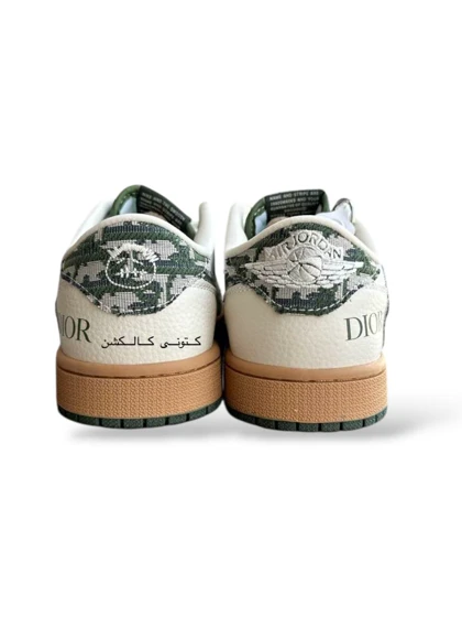 کتانی ویتنامی نایکی ایر جردن وان تراویس اسکات دیور Nike Air Jordan 1 Low travis scott x dior / beige green