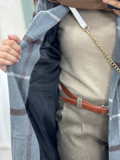 پالتو بلند پشمی آستردار آلیس