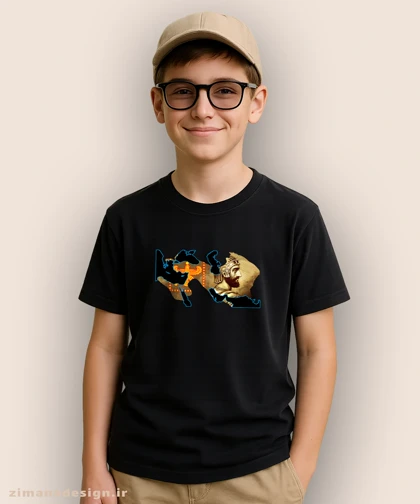 تیشرت بچگانه اصیل ایرانی طرح نقشه ایران در زمان کوروش بزرگ