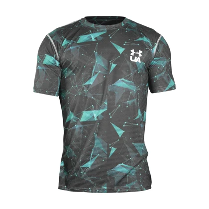 تیشرت ورزشی مردانه آندر آرمور مدل GMS-Heat Gear-3G1287 آبی روشن