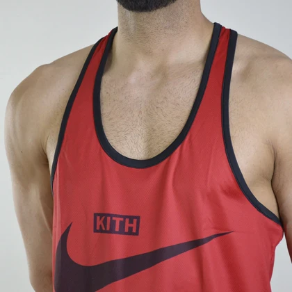 رکابی بدنسازی مردانه نایک مدل KITH قرمز