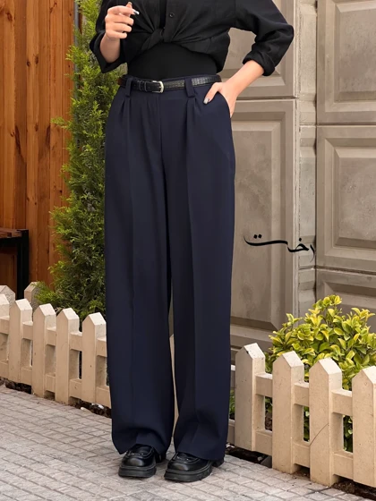 شلوار بگ پارچه ای مرگان
