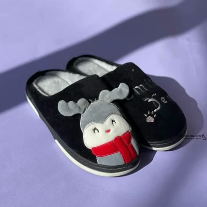 دمپایی حوله ای روفرشی طرح گوزن