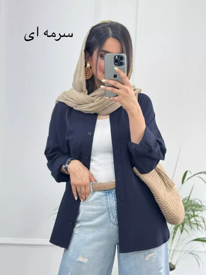 مانتو زنانه اطلسی