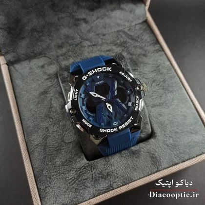 ساعت مچی پسرانه دو زمانه برند جی شاک مدل G1262 بند رابر