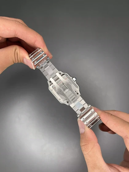 ساعت مچی کارتیه د سانتوس اتوماتیک عدد عربی صفحه سبز Cartier