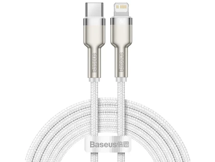 کابل شارژ سریع تایپسی به لایتنینگ 2 متری بیسوس Baseus Cafule Series Metal Data Cable Type-C to iP PD 20W CATLJK-B01