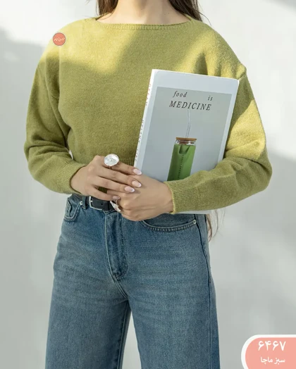 بافت کراپ یقه قایقی 6467