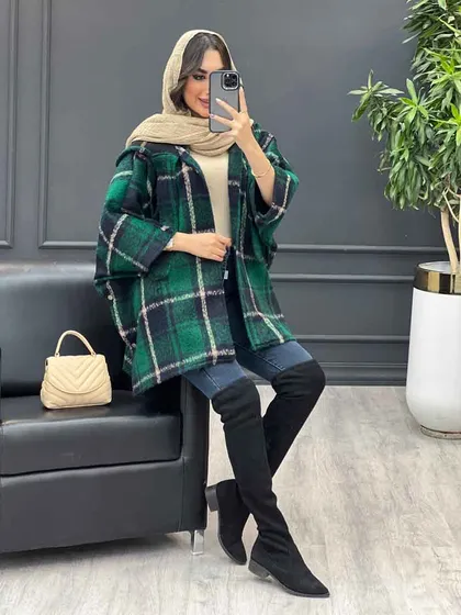 پالتو خفاشی بغل دکمه