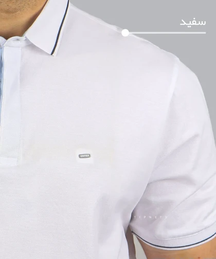 تیشرت یقه دار ساده مردانه 2039