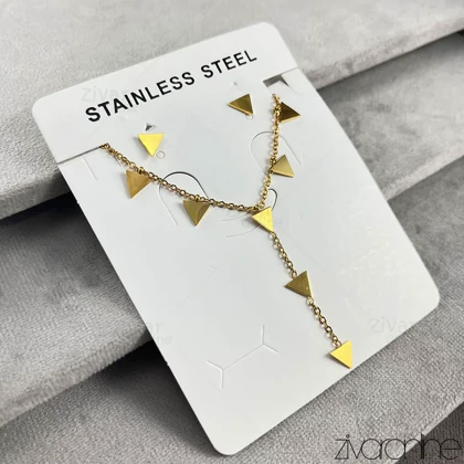 نیم ست مثلثی طلایی 10117