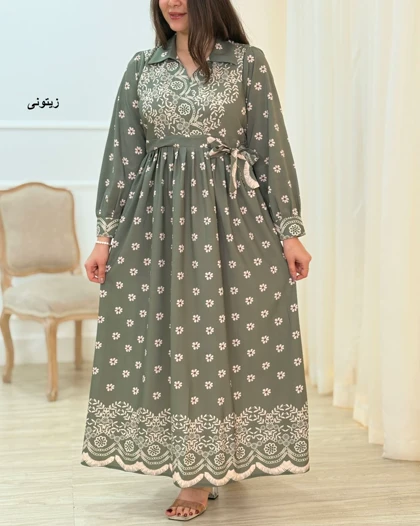 پیراهن بلند نغمه کد محصول 1648