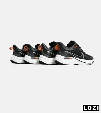 کفش کتانی مردانه و زنانه مشکی سفید نایک NIKE PEGASUS target مدل 7027