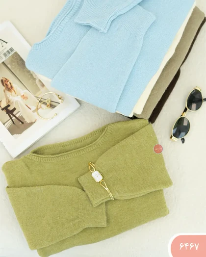 بافت کراپ یقه قایقی 6467