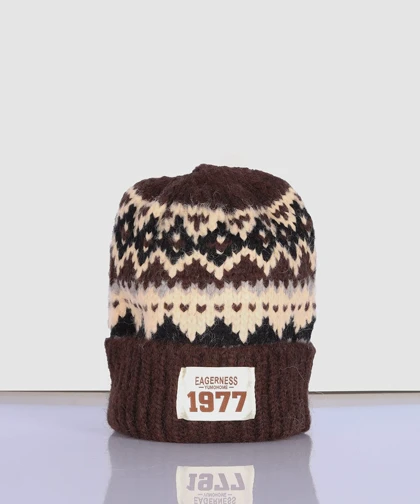 کلاه پشمی زمستانه طرحدار 1977