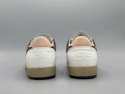 کتانی گلدن گوس ال تی دی جیر قهوه ای کرم گلبهی/Golden Goose Limited Edition