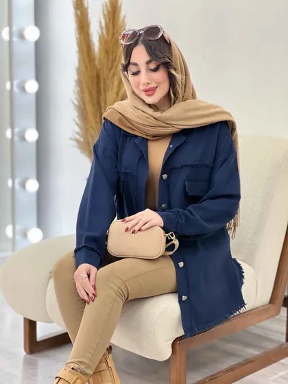 مانتو کتان ریش دار ترلان