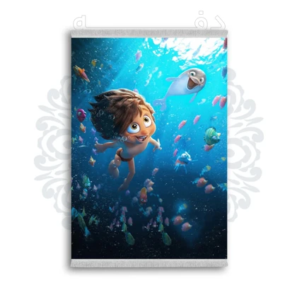 *جدید* فرشینه از جنس پارچه شانل مخمل ترک طرح فانتزی برند دفه کد 309